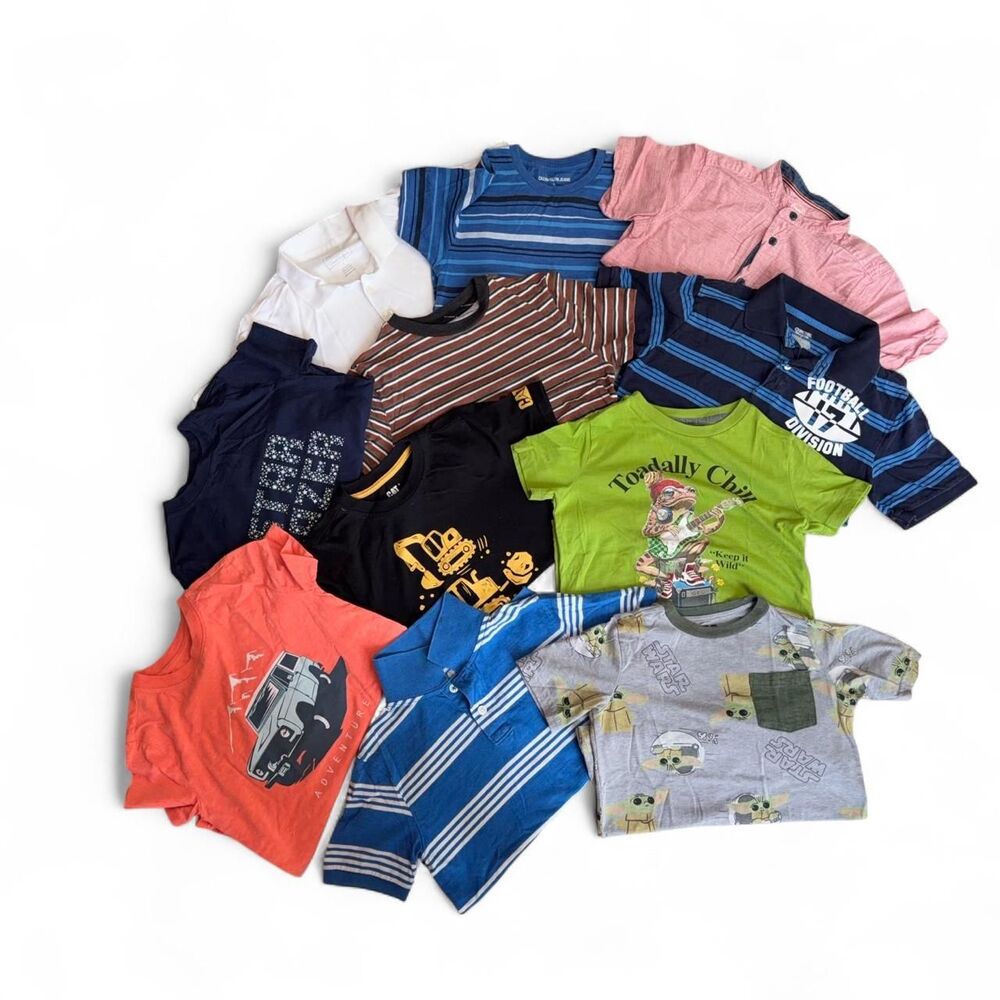 Kids Boys T-Shirt & Polo Shirt Clothing Lot / Bundle Size 6-7 / Small